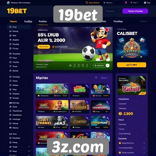 Interface do site 19bet melhora experiência do usuário